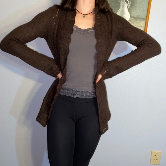 Brown Knit Cardigan - Picture 5 of 8